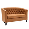 Prospect Upholstered Vinyl Loveseat / EEI-1043