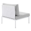 Harmony Sunbrella® Outdoor Patio Aluminum Armless Chair / EEI-4959