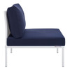 Harmony Sunbrella® Outdoor Patio Aluminum Armless Chair / EEI-4959