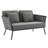 Stance 4 Piece Outdoor Patio Aluminum Sectional Sofa Set / EEI-3161