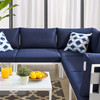 Harmony 6-Piece  Sunbrella® Outdoor Patio Aluminum Sectional Sofa Set / EEI-4929