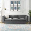 Ingenuity Channel Tufted Performance Velvet Sofa / EEI-3454