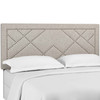 Reese Nailhead Full / Queen Upholstered Linen Fabric Headboard / MOD-5844