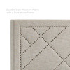 Reese Nailhead Full / Queen Upholstered Linen Fabric Headboard / MOD-5844