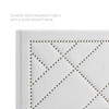 Reese Nailhead Full / Queen Upholstered Linen Fabric Headboard / MOD-5844
