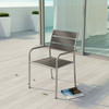 Shore Outdoor Patio Aluminum Dining Rounded Armchair / EEI-2258