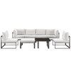 Fortuna 8 Piece Outdoor Patio Sectional Sofa Set / EEI-1728
