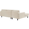 Empress Left-Facing Upholstered Fabric Sectional Sofa / EEI-1666