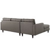 Empress Left-Facing Upholstered Fabric Sectional Sofa / EEI-1666