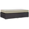 Convene Outdoor Patio Fabric Rectangle Ottoman / EEI-1847