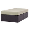 Convene Outdoor Patio Fabric Rectangle Ottoman / EEI-1847