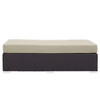 Convene Outdoor Patio Fabric Rectangle Ottoman / EEI-1847