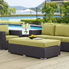 Convene Outdoor Patio Fabric Rectangle Ottoman / EEI-1847