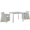 Junction 3 Piece Outdoor Patio Wicker Dining Set / EEI-1742