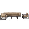 Fortuna 8 Piece Outdoor Patio Sectional Sofa Set / EEI-1736