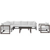 Fortuna 8 Piece Outdoor Patio Sectional Sofa Set / EEI-1736