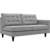 Empress Right-Facing Upholstered Fabric Loveseat / EEI-2595