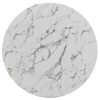 Lippa 28" Round Faux Marble Dining Table / EEI-1128