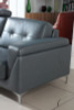 Divani Casa Markham Modern Grey Bonded Leather Chair / VGBNSBL-9211-GRY-CH