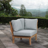 Marina Outdoor Patio Teak Corner Sofa / EEI-1146