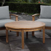 Marina Outdoor Patio Teak Round Coffee Table / EEI-1153