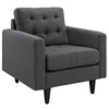 Empress Upholstered Fabric Armchair / EEI-1013