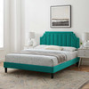 Sienna Performance Velvet Twin Platform Bed / MOD-6908