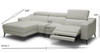 Modrest Rampart - Modern L-Shape LAF White Leather Sectional Sofa with 1 Recliner / VGKM-5325-LAF-WHT-SECT