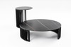 Modrest Larimer - Modern Round Coffee Table Set / VGDW-J5925AB-GRN-CT