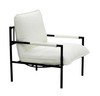 Modrest Calumet - Modern White Accent Chair / VGFH-359616-WB-DC