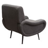 Cameron Accent Chair in Chair Boucle Textured Fabric w/ Black Leg / CAMERONCHCC