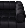 Image Low Profile Chair in Black Velvet w/ Brushed Gold Base / IMAGECHBL