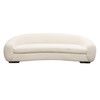 Pascal Sofa in Bone Boucle Textured Fabric w/ Contoured Arms & Back / PASCALSOBO