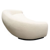 Pascal Sofa in Bone Boucle Textured Fabric w/ Contoured Arms & Back / PASCALSOBO