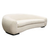 Pascal Sofa in Bone Boucle Textured Fabric w/ Contoured Arms & Back / PASCALSOBO