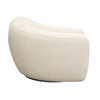 Pascal Swivel Chair in Bone Boucle Textured Fabric w/ Contoured Arms & Back / PASCALCHBO