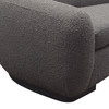 Pascal Sofa in Charcoal Boucle Textured Fabric w/ Contoured Arms & Back / PASCALSOCC