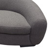 Pascal Sofa in Charcoal Boucle Textured Fabric w/ Contoured Arms & Back / PASCALSOCC