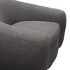 Pascal Swivel Chair in Charcoal Boucle Textured Fabric w/ Contoured Arms & Back / PASCALCHCC