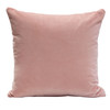 Set of (2) 16" Square Accent Pillows in Blush Pink Velvet / PILLOW16PN2PK