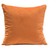 Set of (2) 16" Square Accent Pillows in Rust Orange Velvet / PILLOW16RT2PK