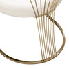 Solstice Dining Chair in Cream Velvet w/ Polished Gold Metal Frame / SOLSTICEDCCM1PK