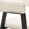 Adele Set of Two Dining/Accent Chairs in Cream Fabric w/ Black Powder Coated Metal Frame / ADELEDCCM2PK