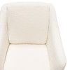 Bryce Accent Chair in Ivory Boucle wrapped in Black Powder Coated Metal Frame / BRYCECHIV