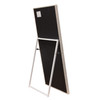 Luxe Free-Standing Mirror w/ Locking Easel Mechanism in Sand Linen Fabric / LUXEMISD