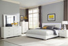 Felicity 6-piece Eastern King Bedroom Set White High Gloss / CS-203500KE-S6