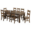 Coleman 9-piece Rectangular Dining Set Rustic Golden Brown / CS-107041-S9