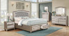 Bling Game 4-piece Queen Bedroom Set Metallic Platinum / CS-204180Q-S4