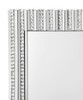 Aideen Rectangular Wall Mirror with Vertical Stripes of Faux Crystals / CS-961614