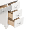 Barzini 7-drawer Vanity Set with Lighting White / CS-205897